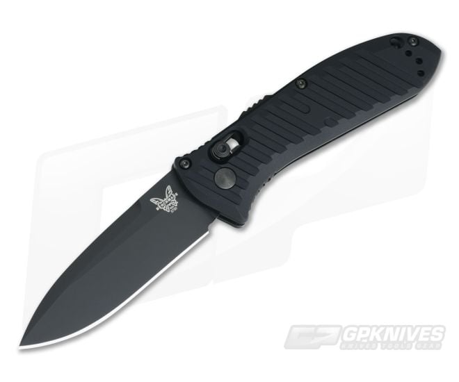 Benchmade 5750BK Mini Presidio II Automatic AXIS Lock Black Plain CPM-S30V - BM-5750BK