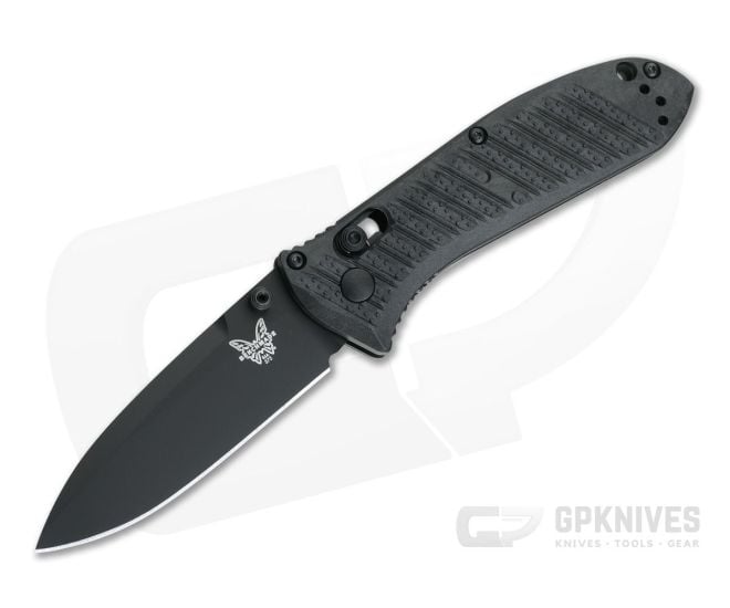 Benchmade Mini Presidio II Manual Black CF-Elite Black Plain S30V AXIS Lock Folder 575BK-1 - BM-575BK-1