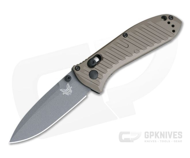 Benchmade SHOT Show Mini Presidio II Gray M4 Burnt Bronze AXIS Lock Folder 575GY-2001 - BM-575GY-2001