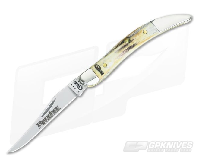 Case Tiny Toothpick Rancher Burnt Stag CV - CA-58148