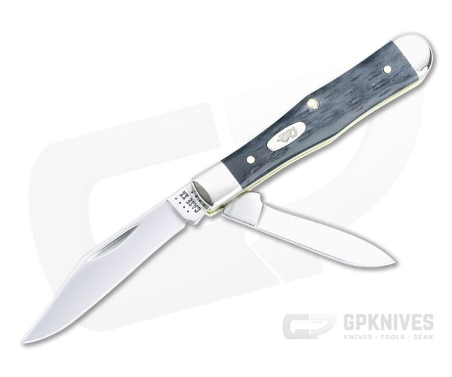 Case Swell Center Jack Small Carbon Steel Pocket Worn Gray Crandall Jig Bone Slip Joint Folder 58419 - CA-58419