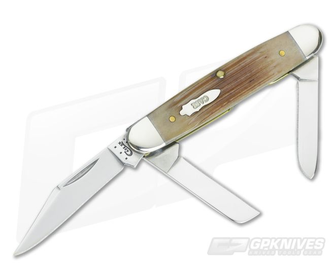 Case Medium Stockman Winterbottom Ginger Ale Bone - CA-58597