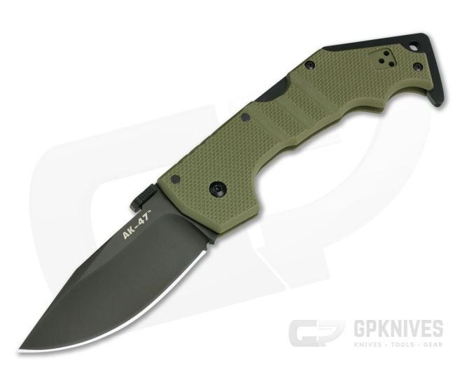 Cold Steel AK-47 OD Green CPM-S35VN Tri-Ad Lock Folding Knife 58MVG - CS-58MVG
