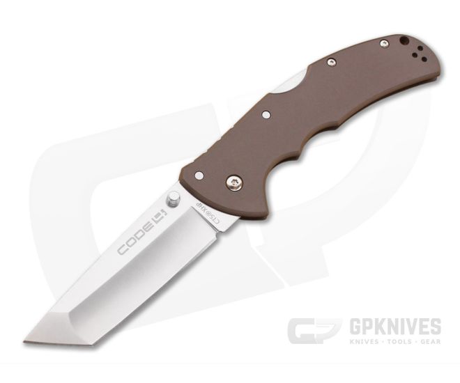 Cold Steel Code 4 Tanto Point Plain Edge CTS-XHP Steel 58TPCT - CS-58TPCT