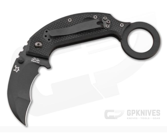 Fox Knives 590 Derespina Folding Karambit Black G10 - FK-590