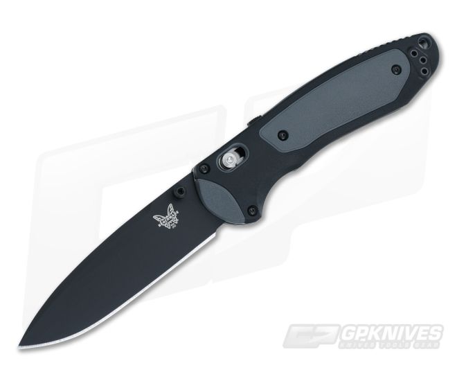 Benchmade 590BK Boost Assisted AXIS Lock Black Plain CPM-S30V - BM-590BK