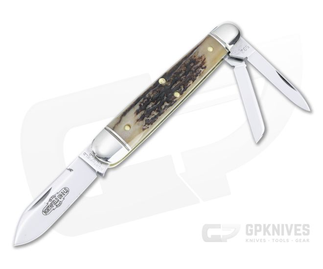 Northfield UN-X-LD #59 Shaffer Farm Whittler Slip Joint Sambar Stag Folder 592322 - GEC-592322-SS-01