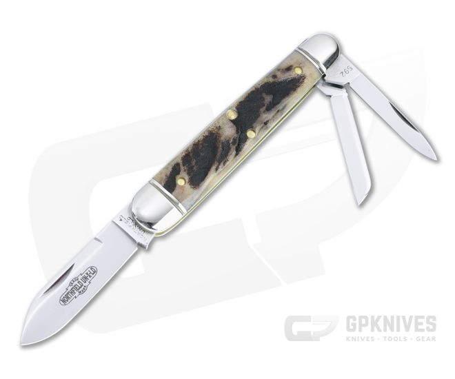 Northfield UN-X-LD #59 Shaffer Farm Whittler Slip Joint Sambar Stag Folder 592322 - GEC-592322-SS-02