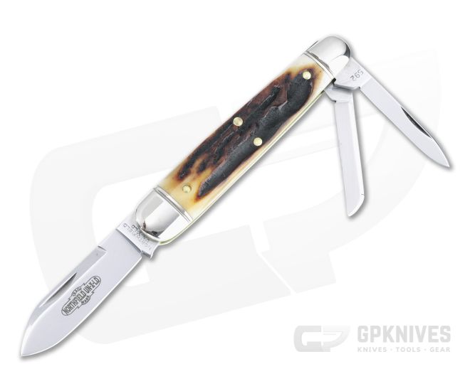 Northfield UN-X-LD #59 Shaffer Farm Whittler Slip Joint Sambar Stag Folder 592322 - GEC-592322-SS-07