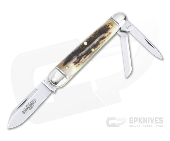 Northfield UN-X-LD #59 Shaffer Farm Whittler Slip Joint Sambar Stag Folder 592322 - GEC-592322-SS-08