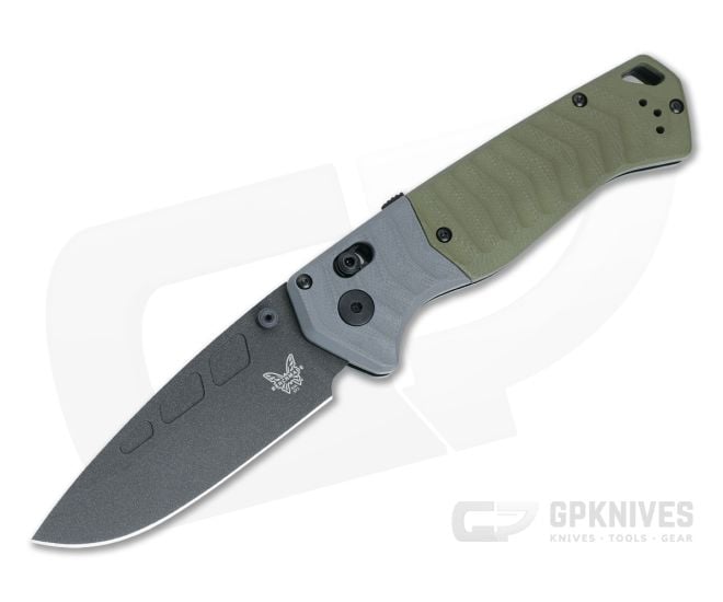 Benchmade 593BK PSK Gray and Green G10 - BM-593BK