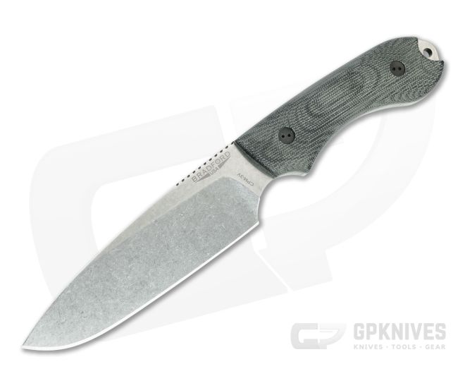 Bradford Guardian5 Sabre Grind CPM-3V 3D Black Micarta - BK-5S-101-3V