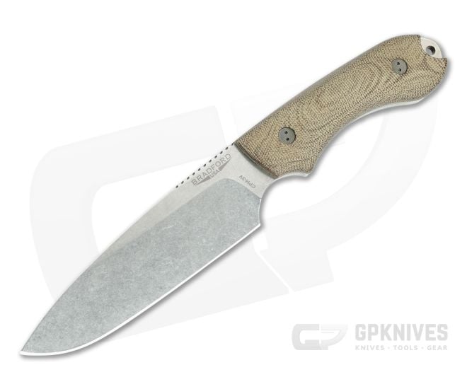 Bradford Guardian5 Sabre Grind CPM-3V 3D Natural Micarta - BK-5S-104-3V