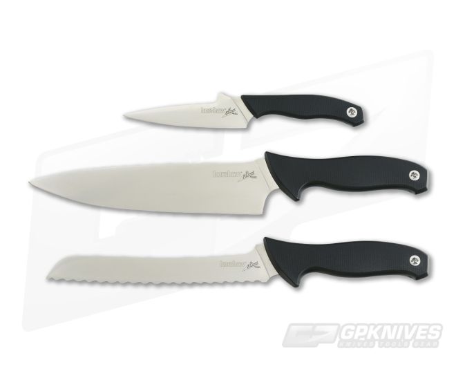 Kershaw Emerson 3 Piece Cook's Set of Kitchen Knives - KS-6100X