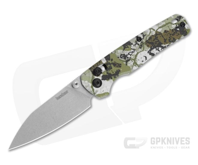 Kershaw Bel Air Reverse Tanto Kings Camo Magnacut Stonewash Folding Knife (3.10" Blade) 6105KC - KS-6105KC