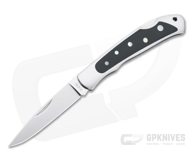 Moki Serapis Polished VG10 Black Micarta MOP Inlaid Lock Back Folder 610BMD - MK-610BMD