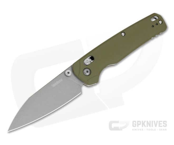 Kershaw Bel Air XL Olive Green Clear Coat 3V Folder - KS-6110OL