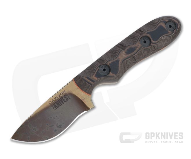 Dawson Knives Field Guide Arizona Copper 3V Orange/Black G10 Fixed Blade - DK-64315