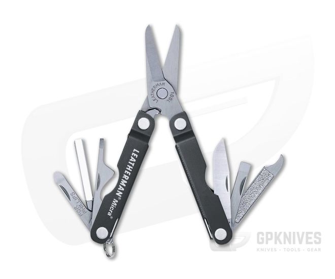 Leatherman Micra Scissors Multi-Tool Gray Aluminum 64380101K - LM-64380101K