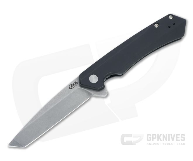 Case Kinzua Tanto S35VN Black Aluminum Frame Lock Flipper 64665 - CA-64665