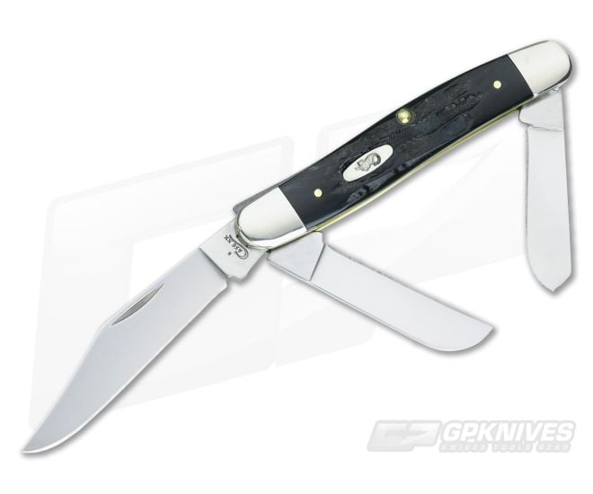 Case Large Stockman Jigged Buffalo Horn 65222 - CA-65222