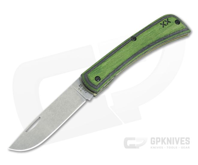 Case XR Sod Buster Jr. Green and Black Laminate Wood 66383 - CA-66383