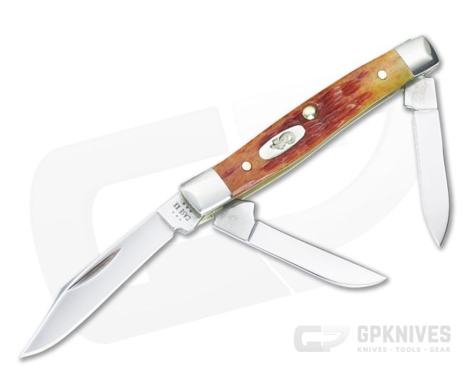 Case Small Stockman Harvest Orange Bone 66695 - CA-66695