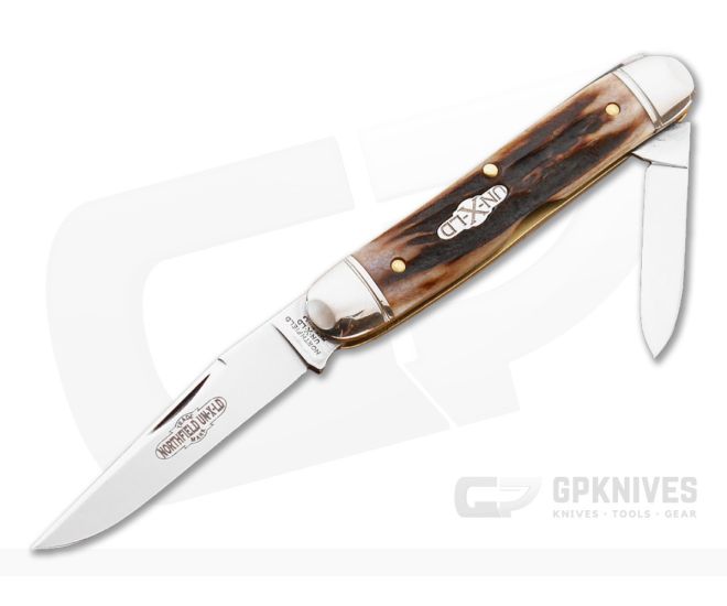 Northfield Cutlery #66 Calf Roper Slim Burnt Stag - GEC-668214-BS