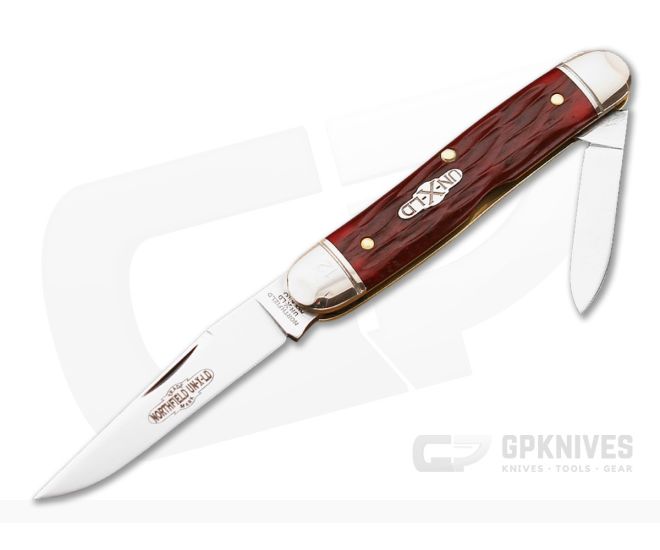Northfield Cutlery #66 Calf Roper Slim Garnet Jig Bone Serialize - GEC-668214-GJB-S