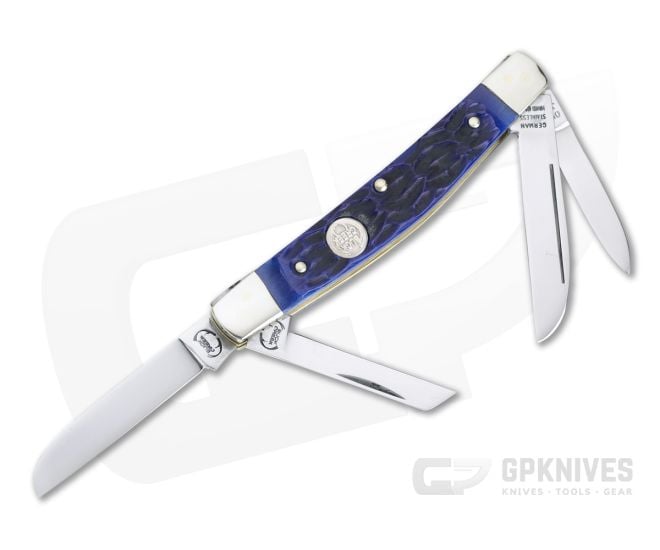 Buck Creek Little Bear & Bull Blue Pick Bone Slip Joint 6682BLPB - BC-6682BLPB