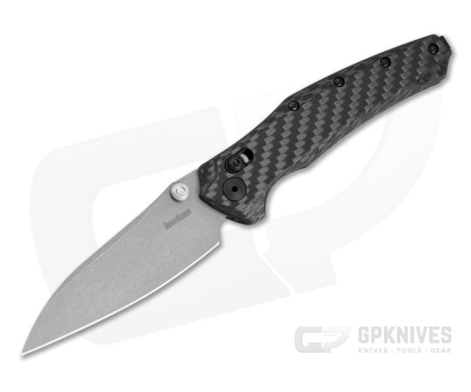 Kershaw Bareknuckle DuraLock Carbon Fiber MagnaCut Working Finish Folding Knife (3.50" Blade) 6777CF - KS-6777CF