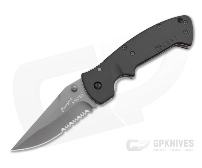 CRKT Crawford Kasper Gray Folder Zytel Serrated - CRKT-6783Z