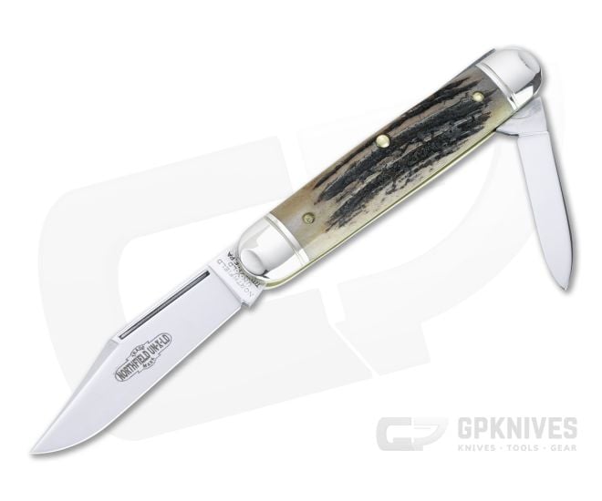 Northfield UN-X-LD #68 White Owl Sambar Stag Slip Joint 681221-02 - GEC-681221-SS-02