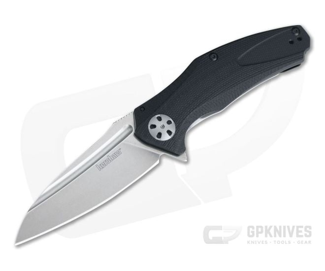 Kershaw Natrix Black G10 Stonewashed Stainless Steel KVT Bearing Sub-Frame Lock Flipper 7007 - KS-7007