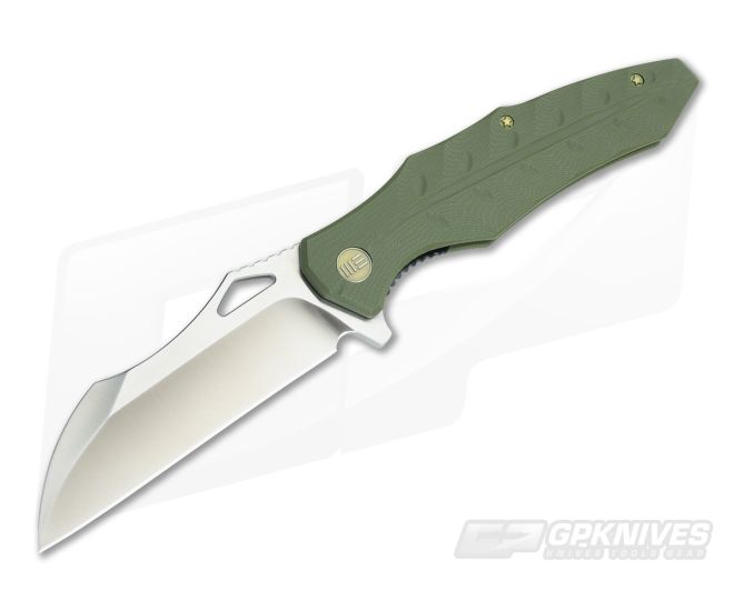 WE Knife Co 701B Flipper Green G10 Satin D2 - WE-701B