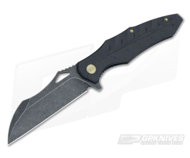 WE Knife Co 701E Flipper Black G10 Black Stonewash D2 - WE-701E