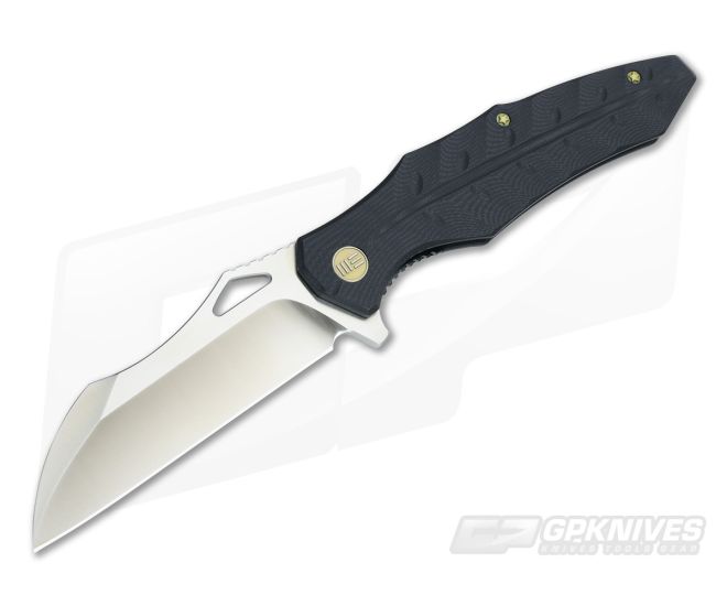 WE Knife Co 701F Flipper Black G10 Satin D2 - WE-701F