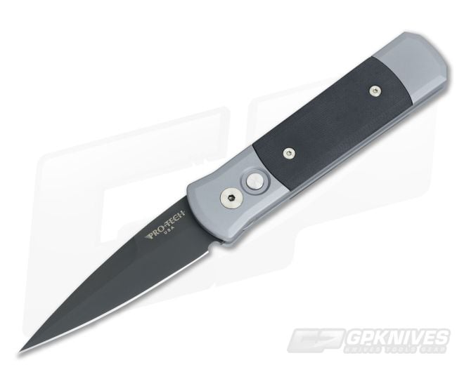 Protech Godson Special Grey Handle Black G10 Inlays 702 - PT-702