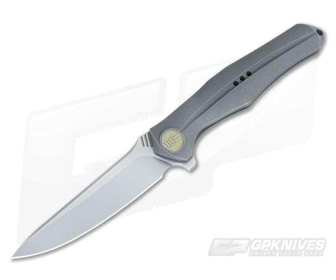 WE Knife Co 702A Integral Grey Ti Rubbed Satin M390 - WE-702A