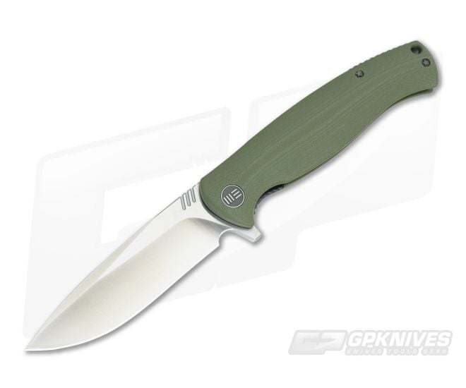 WE Knife Co 703B Flipper Green G10 Satin D2 - WE-703B