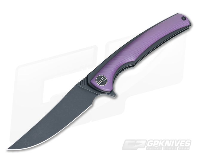 WE Knife Co 704F Flipper Purple Titanium Black M390 - WE-704F