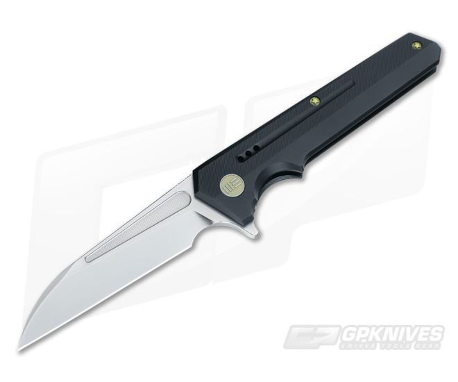 WE Knife Co 705E Flipper Black Ti Rubbed Satin M390 - WE-705E