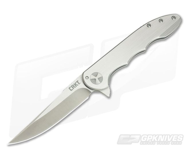 CRKT Up & At 'Em Steel Frame Lock Flipper Matthew Lerch Design 7076 - CRKT-7076