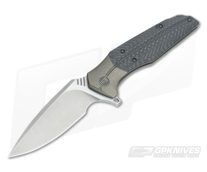 WE Knife Co Nitida 707D Bronze Titanium Flipper Carbon Fiber Stonewashed S35VN - WE-707D