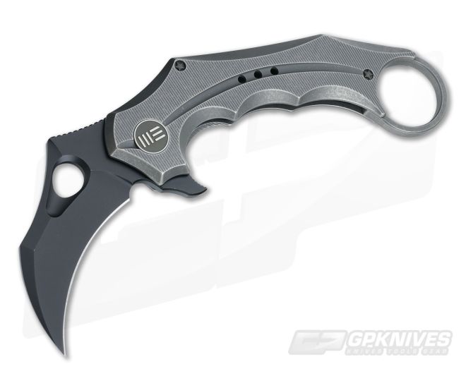 WE Knife Co 708C Karambit Grey Ti Black SW S35VN - WE-708C