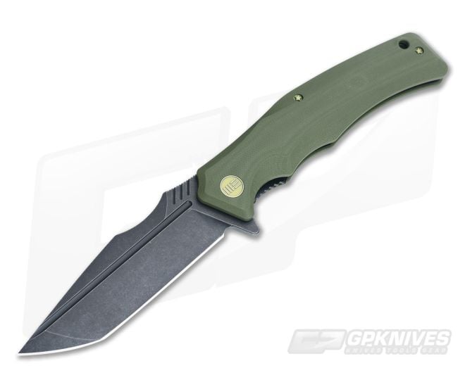 WE Knife Co Thraex 709A Flipper Green G10 Black Stonewash D2 - WE-709A