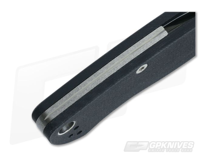 Flytanium Titanium Backspacer for Spyderco ParaMilitary 2 - Tumbled - FLY-70