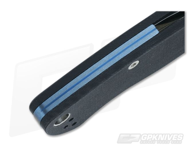 Flytanium Titanium Backspacer for Spyderco ParaMilitary 2 - Blue - FLY-70B