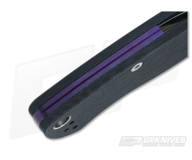 Flytanium Titanium Backspacer for Spyderco ParaMilitary 2 - Purple - FLY-70P