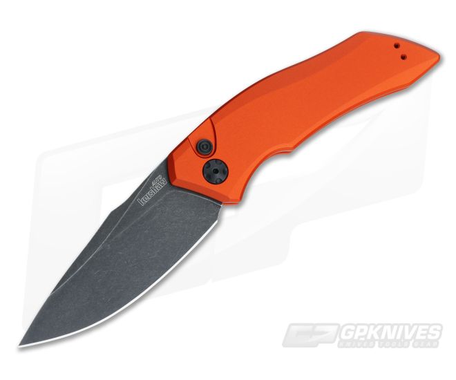 Kershaw Launch 1 Orange Aluminum BlackWash Automatic Knife 7100OR - KS-7100OR